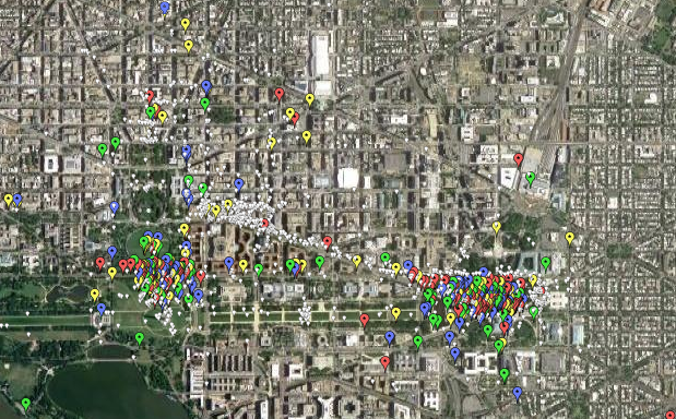 US Capitol Attack Video Map