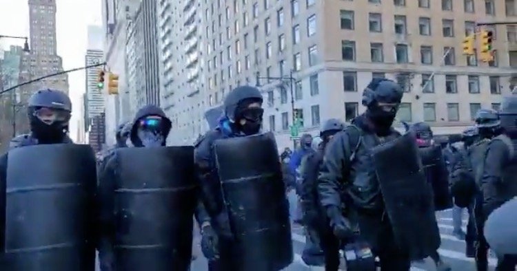 "Our Motherf*ckin Streets!" Antifa Terrorists March Through NYC in Riot Gear - Media Silent (VIDEO)