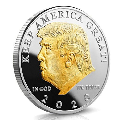 Limited Edition Gold and Silver Plated President Trump 2020 Coin