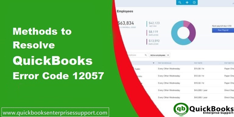 Fix QuickBooks Payroll Error Code 12057 (Connectivity Error)