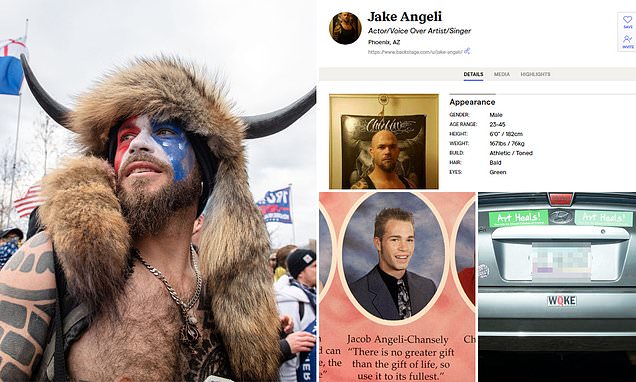 'QAnon Shaman' is a 33-year-old failed actor who lives with his mom | Daily Mail Online