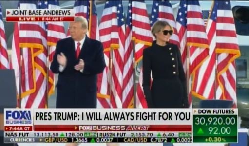 "I Will Always Fight for You - We Will Be Back in Some Form" - President Trump Delivers Final Remarks as the 45th CiC at Joint Base Andrews (VIDEO)