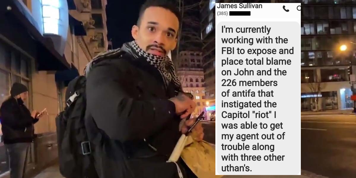 James, brother of accused leftist provocateur John Sullivan, claims 226 Antifa members started Capitol riots