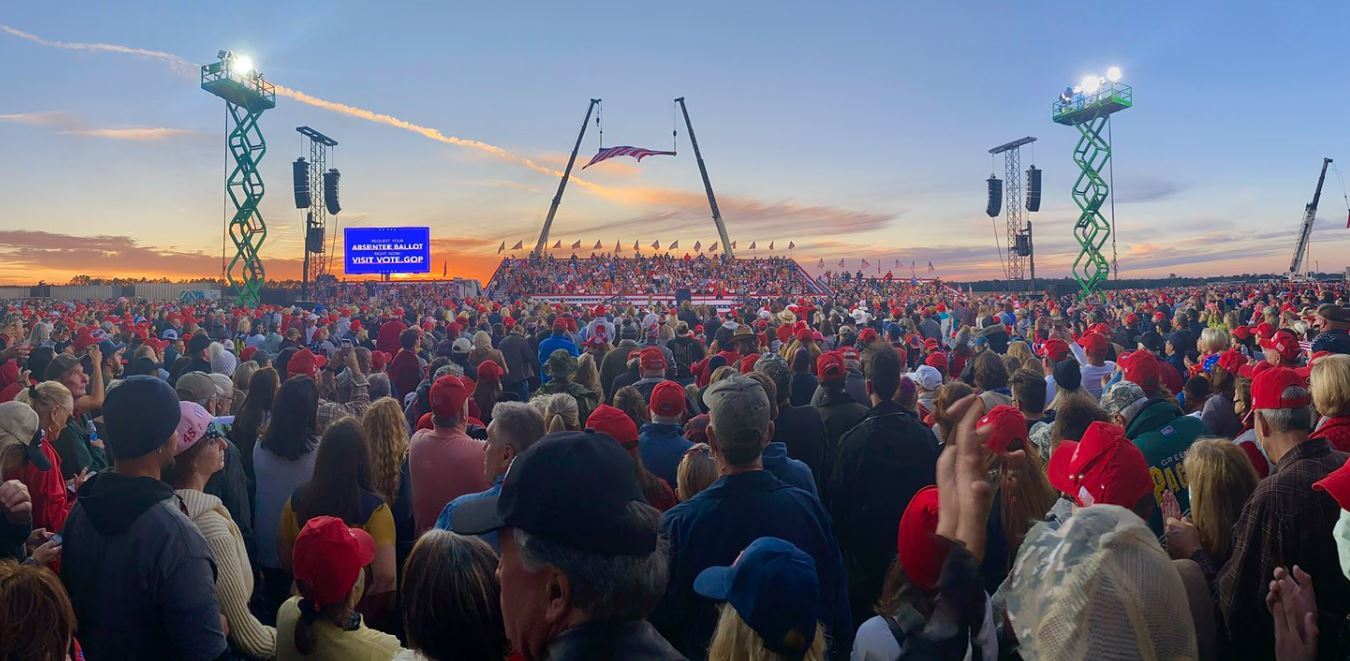 More Than 1.1 Million Attended President Trump's Rallies Since Labor Day - Not a Single Window Broken, Policeman Attacked or Attendee Killed - Clearly Trump Wasn't Behind Violence at the Capitol