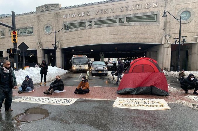Illegal Aliens and 'Allies' Block Traffic Outside Cory Booker's NJ Office, Whine 'Nothing Changed Under Biden'