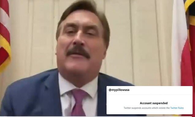 Newsmax CUTS OFF Mike Lindell when he starts spouting election fraud conspiracy theories | Daily Mail Online