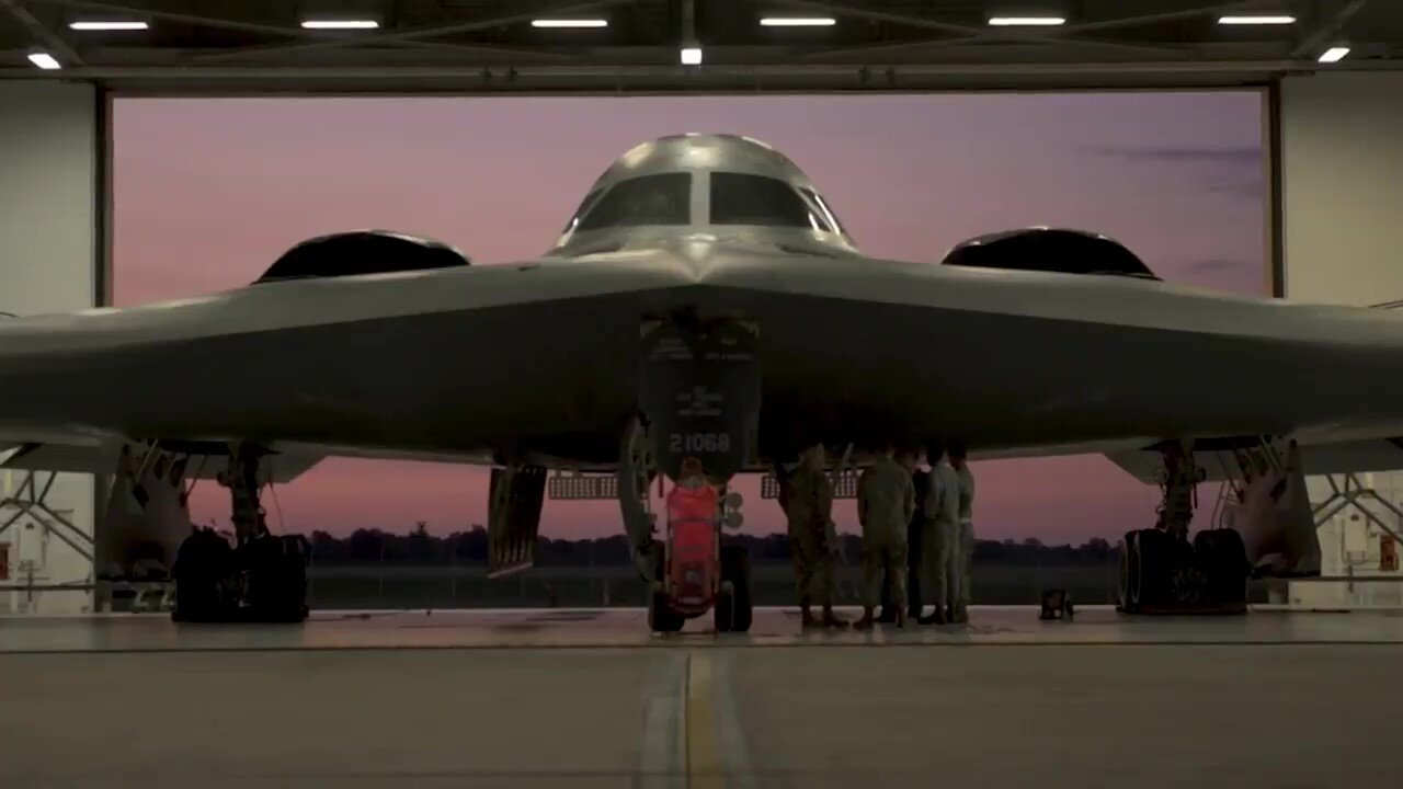 Super Bowl 55 - B-2 Spirit Stealth Bomber Flyover Tampa Bay Stadium