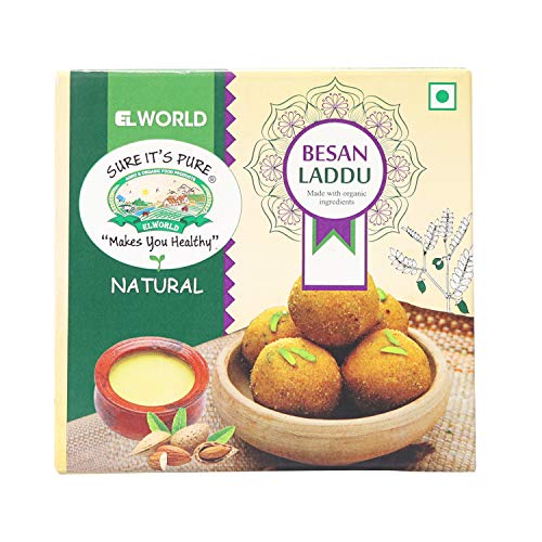 Organic Besan Ladoo 300 Gram (Pack of 2) - Elworld Organic