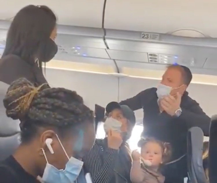 Family Kicked Off Spirit Airlines Flight Because Their 2-Year-Old Child Who Was Eating, Wasn't Wearing a Mask (VIDEO)