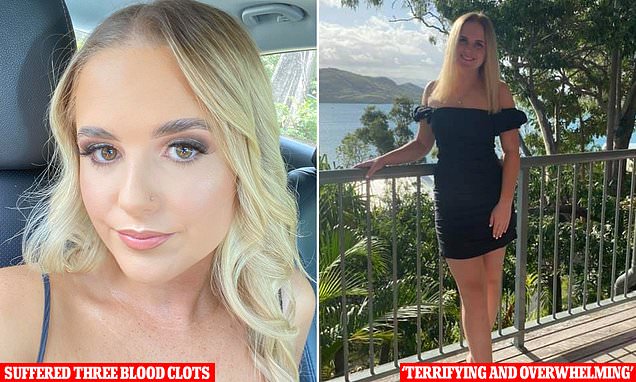 Brisbane trainee nurse hospitalised with three blood clots after getting AstraZeneca Covid vaccine | Daily Mail Online