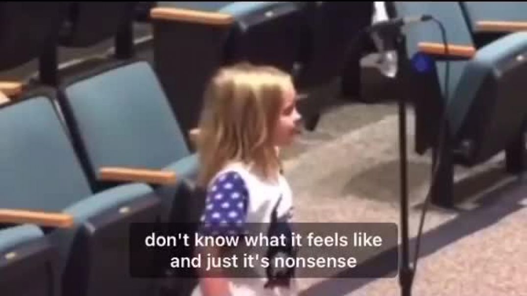 8 Year Old School Girl Gives Chilling Speech About Masks