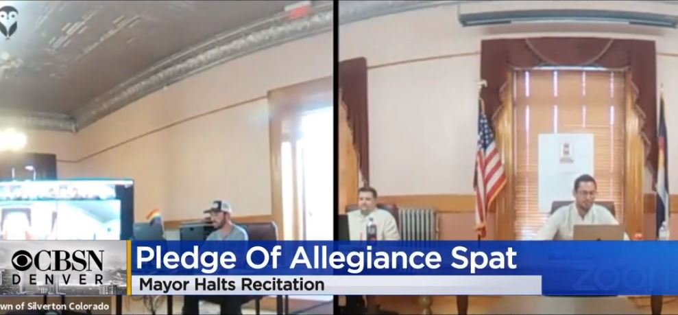 Colorado Mayor Bans Pledge Of Allegiance At Board Meetings -- Gets Triggered After Members Recite It Anyway, Threatens To Remove Them (VIDEO)