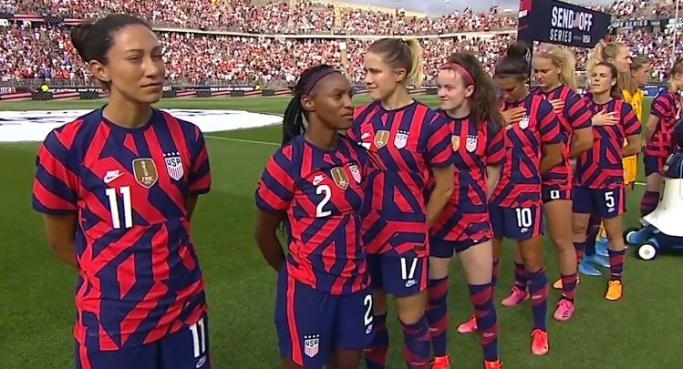 Several Women on US Soccer Team Turn Away From US Flag as 98-Year-Old Veteran Plays National Anthem on Harmonica (VIDEO)