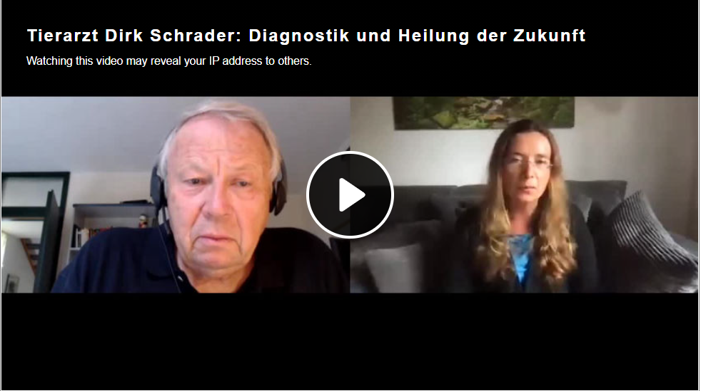 Video unzensiert mit Tierarzt Dirk Schrader: Diagnostik und Heilung der Zukunft! | Pressecop24.com