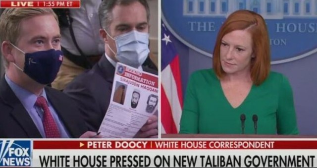 BOOM! Watch As Doocy DRAGS Biden Hack Psaki Across The Floor On Taliban- “Their Interior Minister Has A FBI Wanted Poster. He’s Got...