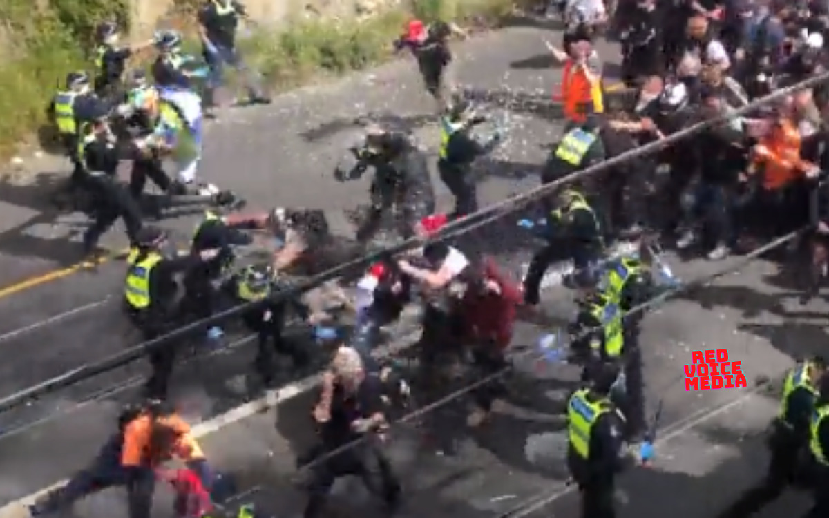 [VIDEO] It’s Happening…A Mob of Australian Protesters Just Physically Busted Through a Huge Police Line