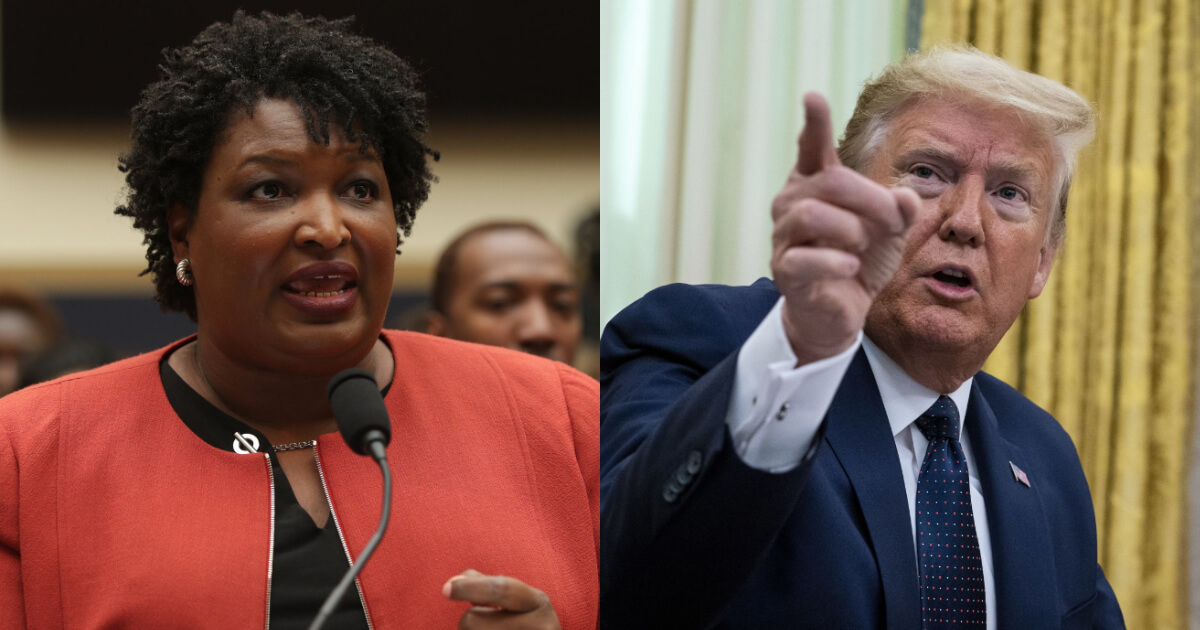 Read It: Trump Issues Statement Over Abrams Absence From Biden’s GA Speech: 'She Now Wants Nothing to Do With Him'