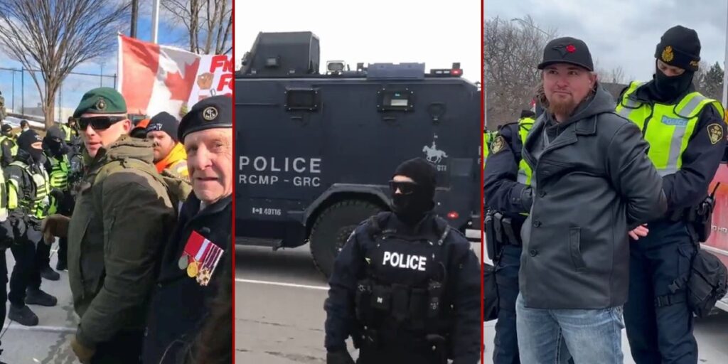 Canadian Police Begin Mass Arrests of 'Freedom Convoy' Protesters — But Now They Have a Whole New Problem - Becker News