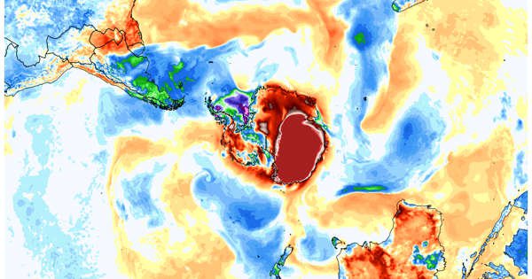 Temperatures this week in parts of Antarctica are “50 to 90 degrees” hotter than normal : conspiracy