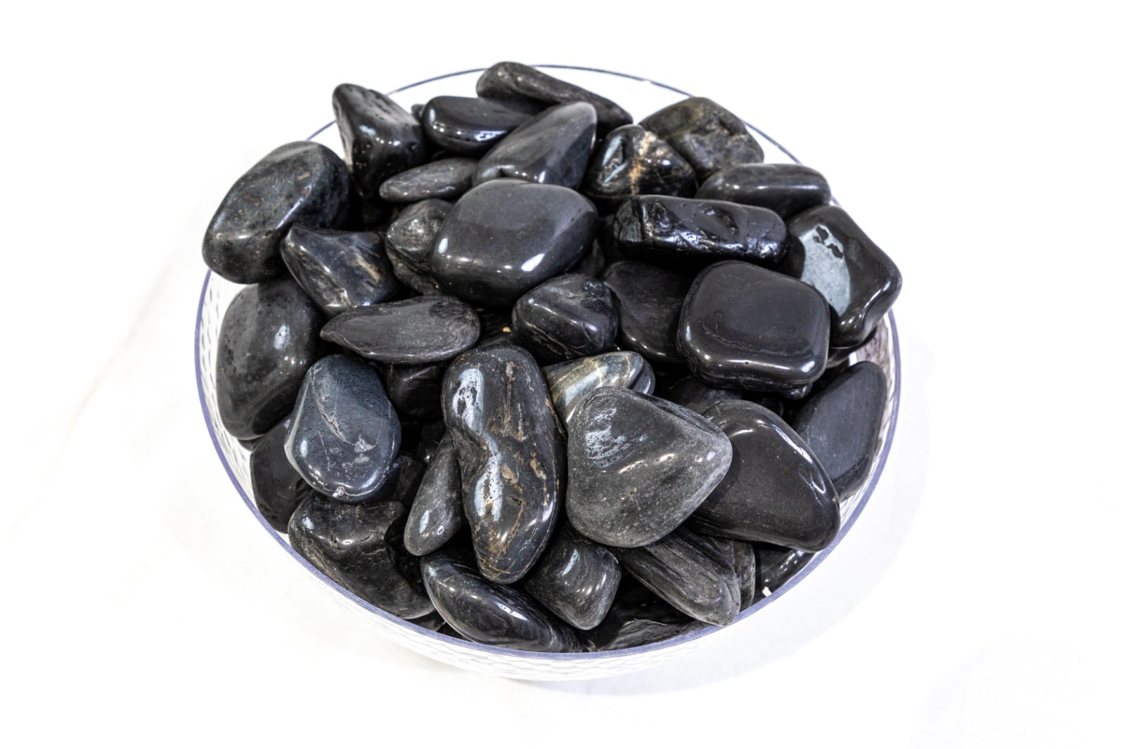 Black Polished Pebbles | Black Pebbles For Garden, Landscaping | Auzzie Turf