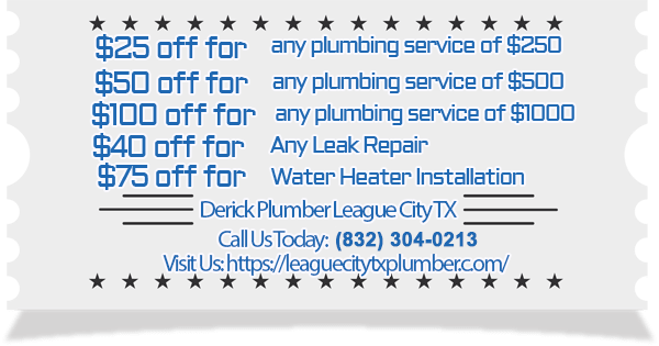 Derick League City TX Emergency Plumber -Pipe Repair-Drain Cleaning