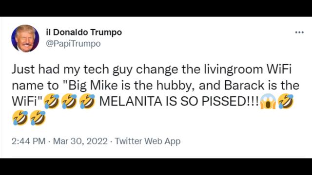 Did il Donaldo Trumpo just confirm that MICHELE "Big Mike" OBAMA is a MASONIC BAPHOMET TRANNY?