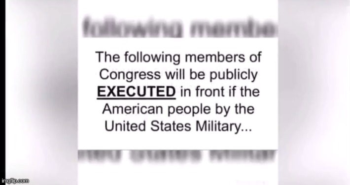 List of US Congressmen & Women to Hang At the White House Gallows? (Video) - best news here