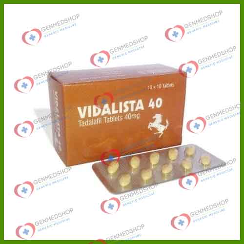 Buy Vidalista 40 with PayPal & Credit Card Online - GenMedShop