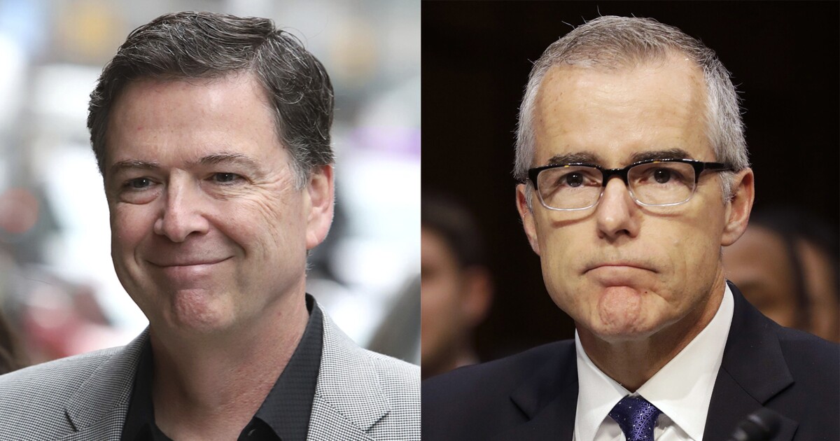 Ex-FBI leaders Comey and McCabe faced IRS audits | Washington Examiner