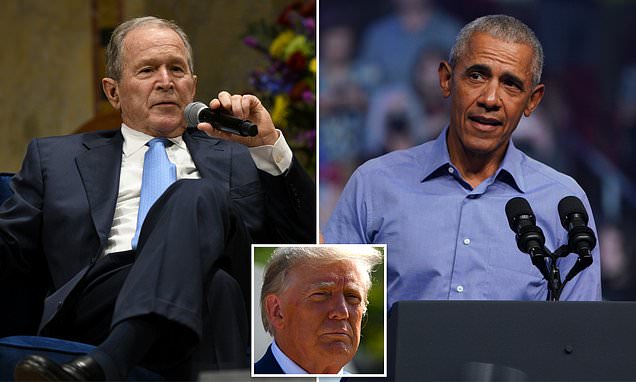 Bush and Obama will hold disinformation conferences following Trump's 'big announcement' | Daily Mail Online