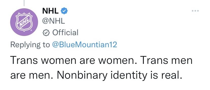 ‘Nonbinary Identity Is Real’: NHL Goes Full Woke In A Tweet. Is The League Trying To Alienate Fans? | The Daily Caller