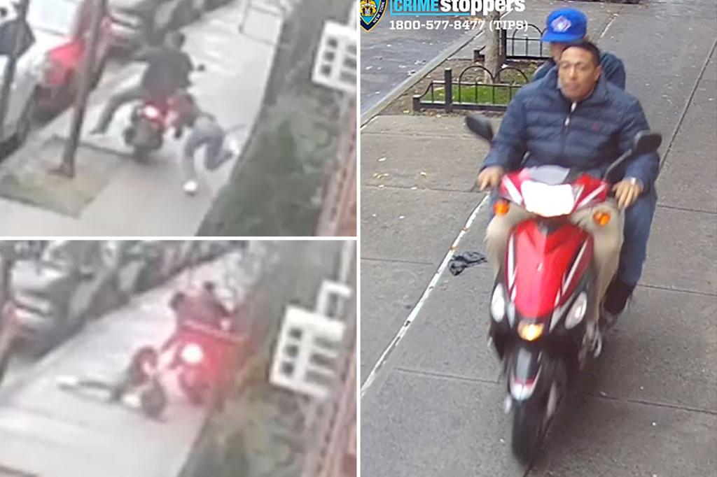 NYC moped muggers drag girl, 12, down street to snatch necklace
