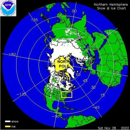 Global Warming? Northern Hemisphere Snow Cover At 56-Year High  | ZeroHedge