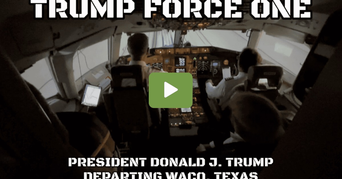 TRUMP FORCE ONE Departs Waco, TX – Live From The Cockpit
