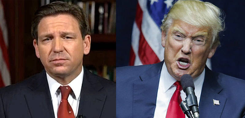 Trump puts out mob boss statement threatening Gov DeSantis if he runs against him