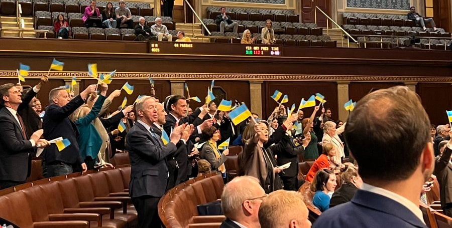 WATCH: "PUT THOSE DAMN FLAGS AWAY!" - Rep Anna Paulina Luna Scolds Democrats Chanting "UKRAINE, UKRAINE!" and Waving Ukraine Flags as They Vote to Secure Ukraine's Border Instead of Our Own | The Gateway Pundit | by Jordan Conradson