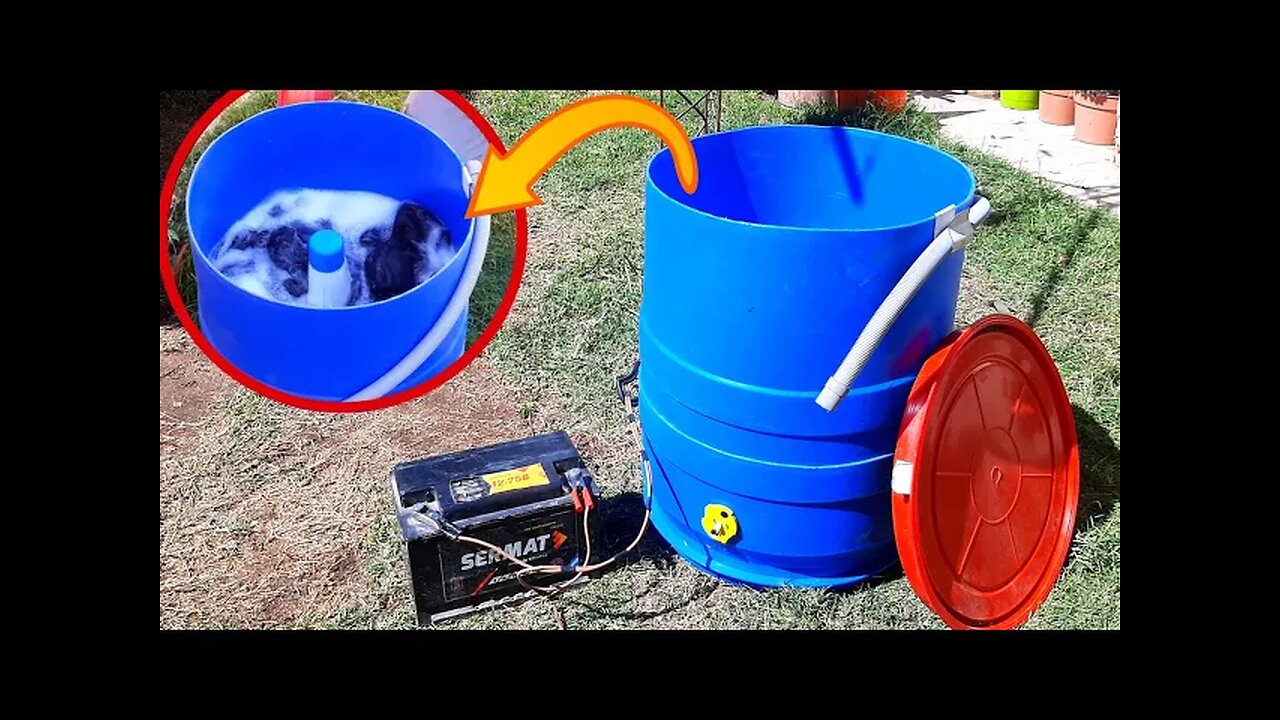 Affordable and Easy DIY 12V washing machine