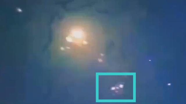 SPACE WAR – Al Jazeera TV filmed a cluster of UFOs and perhaps a triangular UFO in the sky, which sh