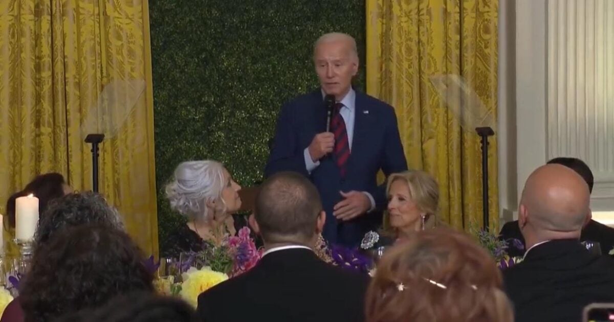 Joe Biden Crashes Dr. Jill's White House Dinner Party For Teachers, Takes Microphone, Lies About Being a Professor at UPenn (VIDEO) | The Gateway Pundit | by Cristina Laila
