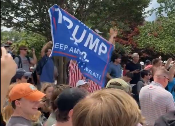 IT'S SPREADING! HUNDREDS OF STUDENTS at Ole Miss Gather Around Pro-Hamas Encampment and Sing the National Anthem - Chant "We Want Trump!" (VIDEO) | The Gateway Pundit | by Jim Hoft