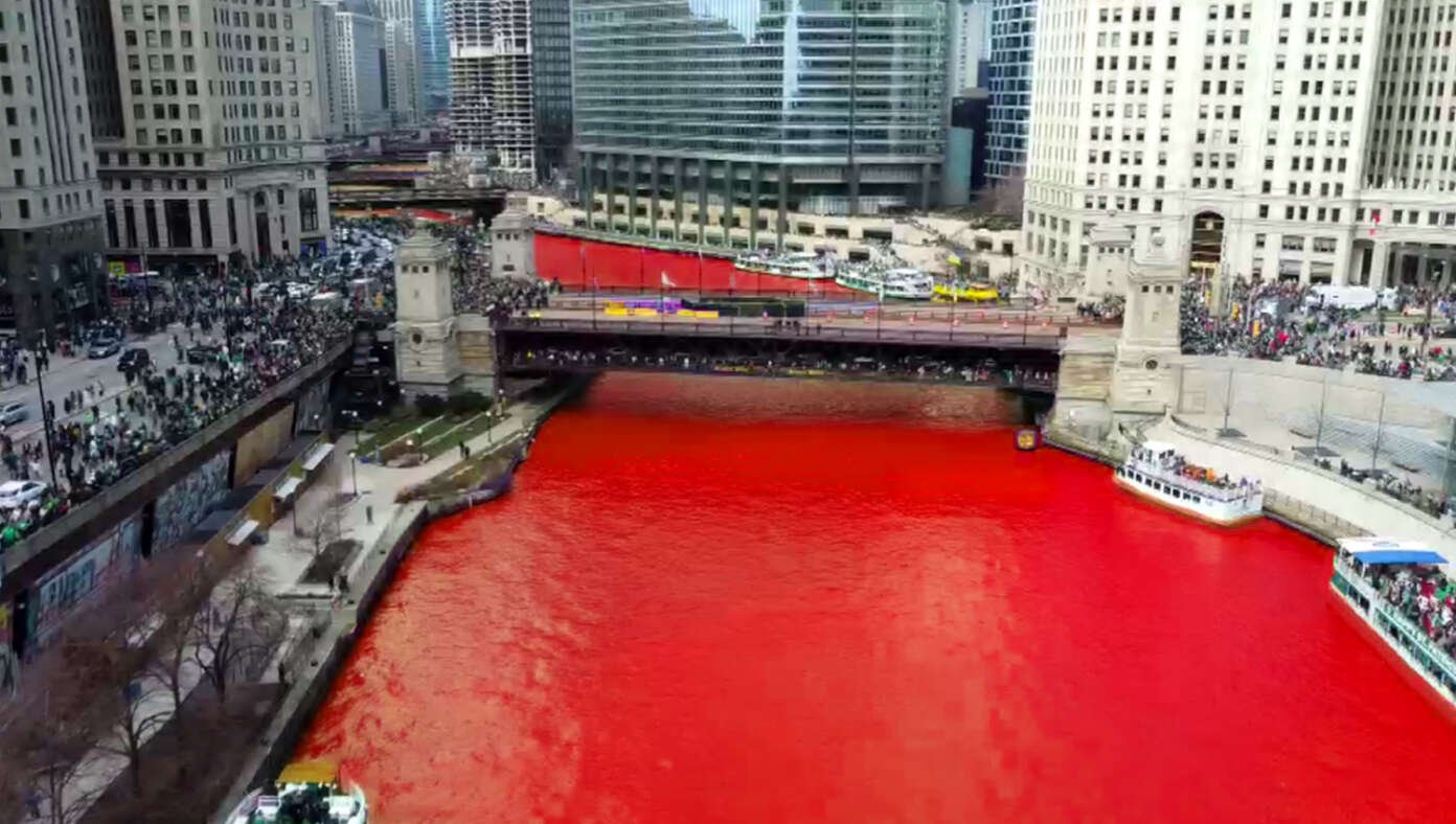 DNC Dyes Chicago River Red To Celebrate Abortion | Babylon Bee