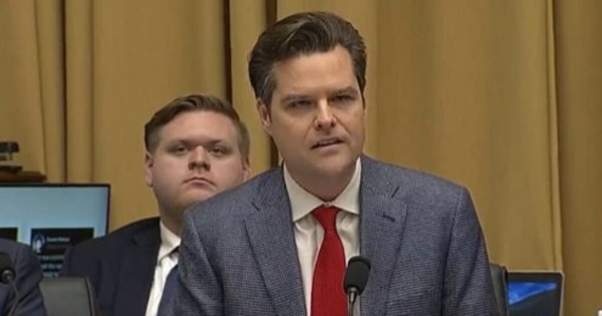 Matt Gaetz Threatens to Rejoin Congress, Reveal Lawmakers' #MeToo Settlements After Ethics Committee Votes to Release Lawfare Report | The Gateway Pundit | by Cristina Laila