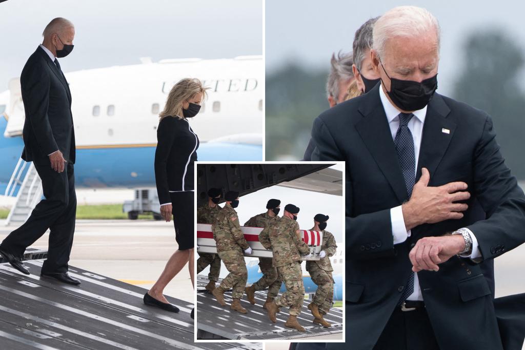 Sleepy Biden forced grieving military families to wait hours — while he napped on Air Force One