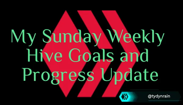 My 133rd Sunday Weekly Hive Goals and Progress Update: 2/3 Weekly G...